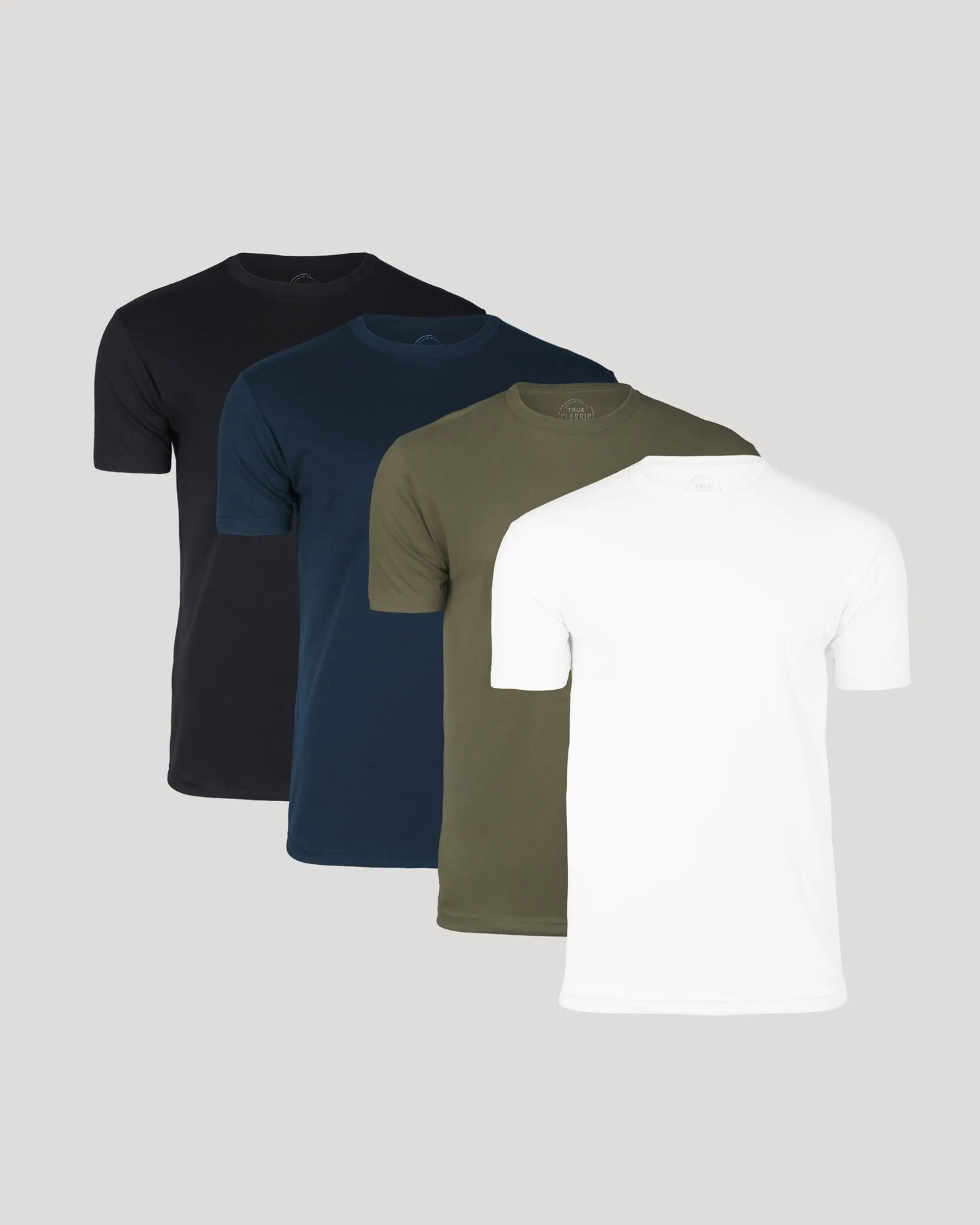 True Classic Men's 4-Pack Crew Neck T-Shirts - Premium Fit