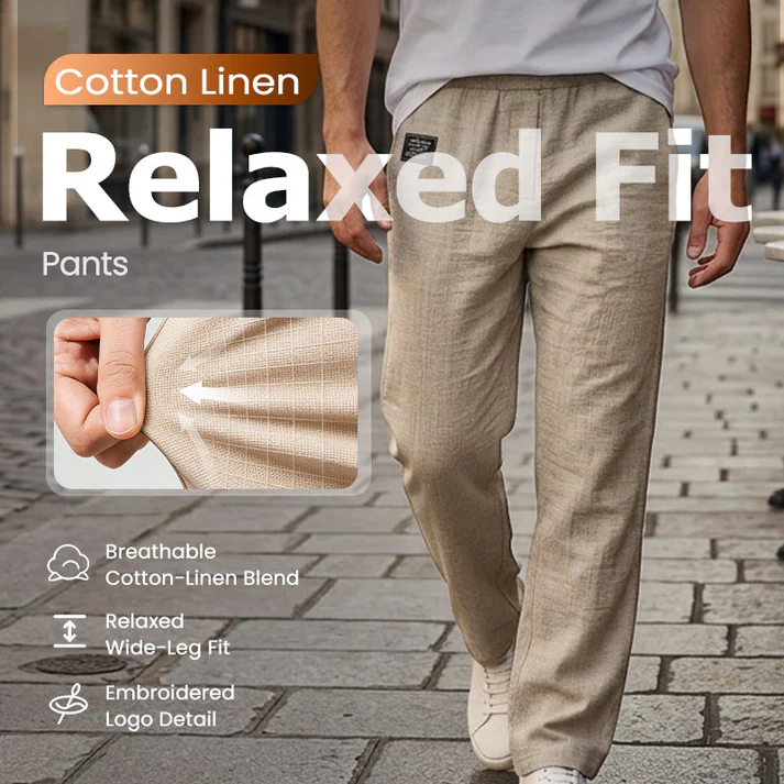 💕LAST DAY SALE 50% OFF!!💕Breathable Straight-Leg Trousers for Men