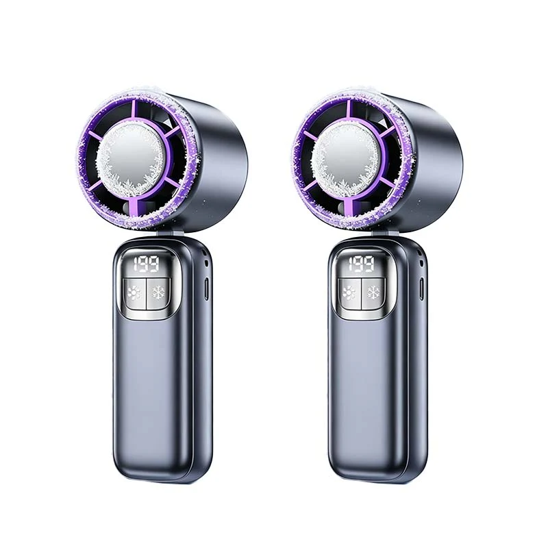 Semiconductor-cooling handheld fan