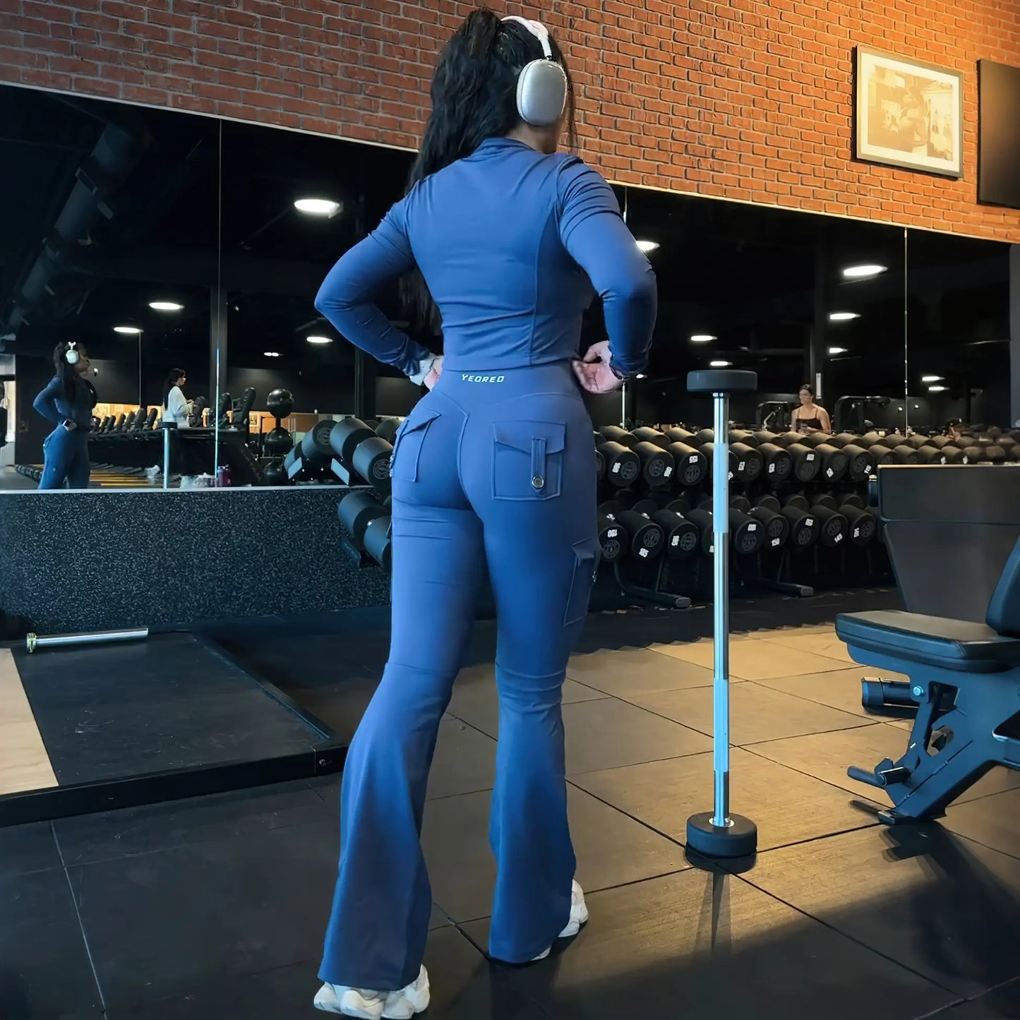 YEOREO CoreFlex High Waist Tummy Control Flare Leggings