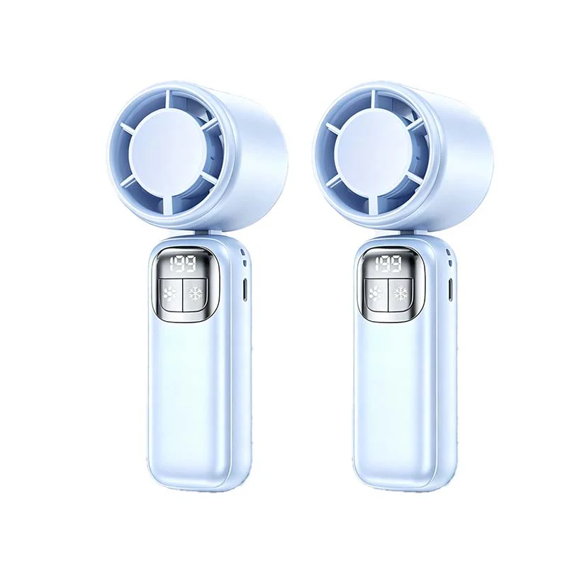 Semiconductor-cooling handheld fan