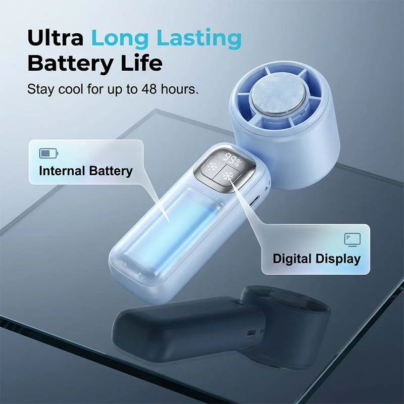Semiconductor-cooling handheld fan