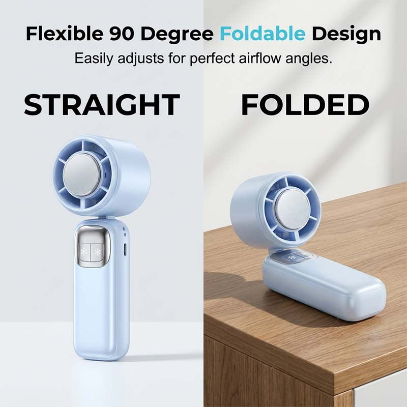 Semiconductor-cooling handheld fan