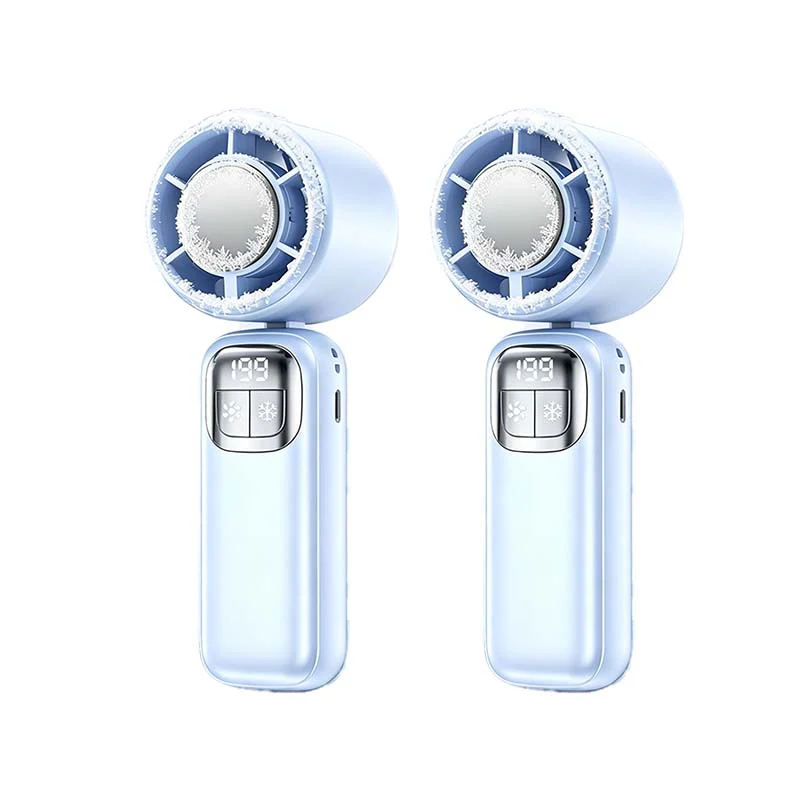 Semiconductor-cooling handheld fan